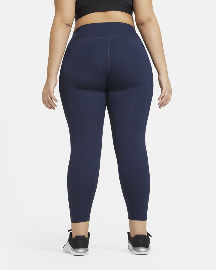 Leggins Nike Dri-FIT One Mid-Rise Mujer Obsidian Blancas | GKBTX-1027