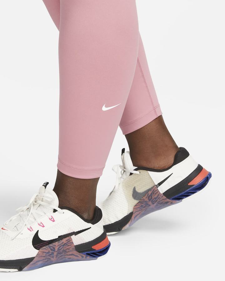 Leggins Nike Dri-FIT One Mid-Rise Mujer Blancas | HNDLI-5029