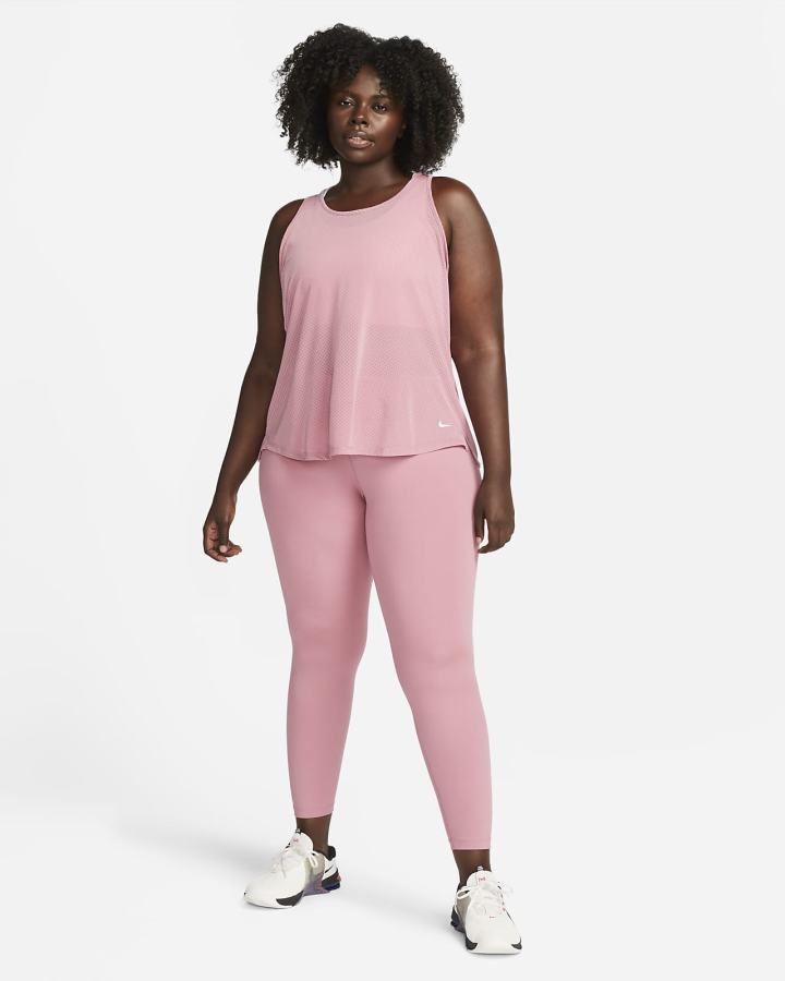 Leggins Nike Dri-FIT One Mid-Rise Mujer Blancas | HNDLI-5029