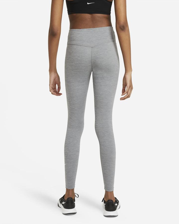 Leggins Nike Dri-FIT One Mid-Rise Mujer Gris Blancas | JLCEG-5082