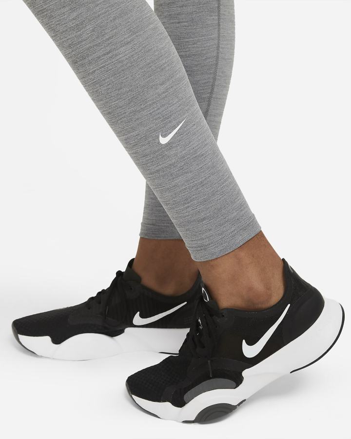 Leggins Nike Dri-FIT One Mid-Rise Mujer Gris Blancas | JLCEG-5082