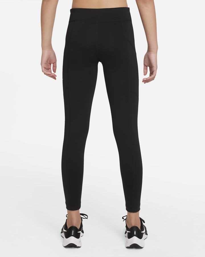 Leggins Nike Dri-FIT Trophy Kids Training Niña Negras Blancas | ZDATV-1235