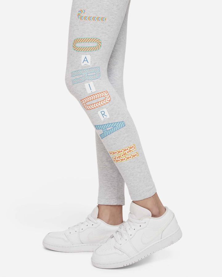 Leggins Nike Jordan Kids Niña Gris | LFRTB-4596