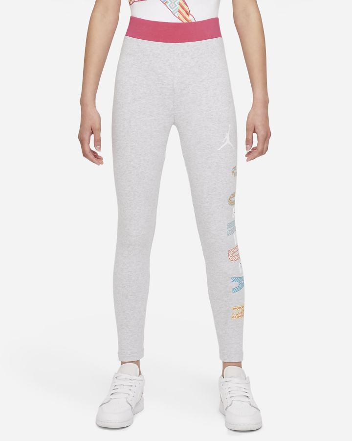Leggins Nike Jordan Kids Niña Gris | LFRTB-4596