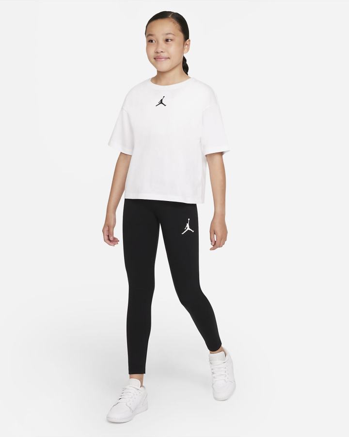 Leggins Nike Jordan Kids Niña Negras | DEVUY-7632