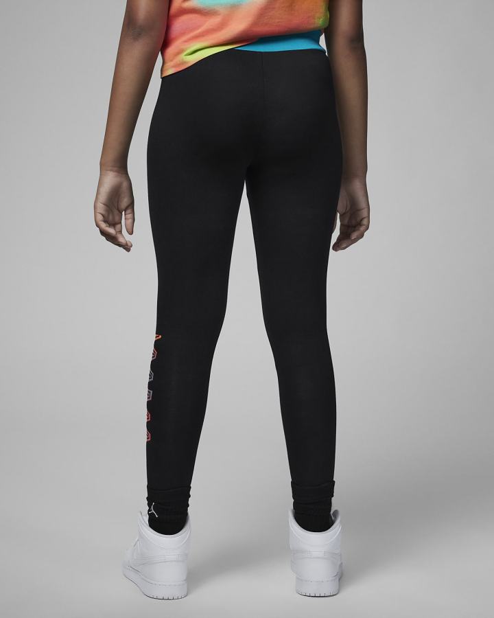 Leggins Nike Jordan MVP Kids High-Waisted Niña Negras | TWJFH-0816