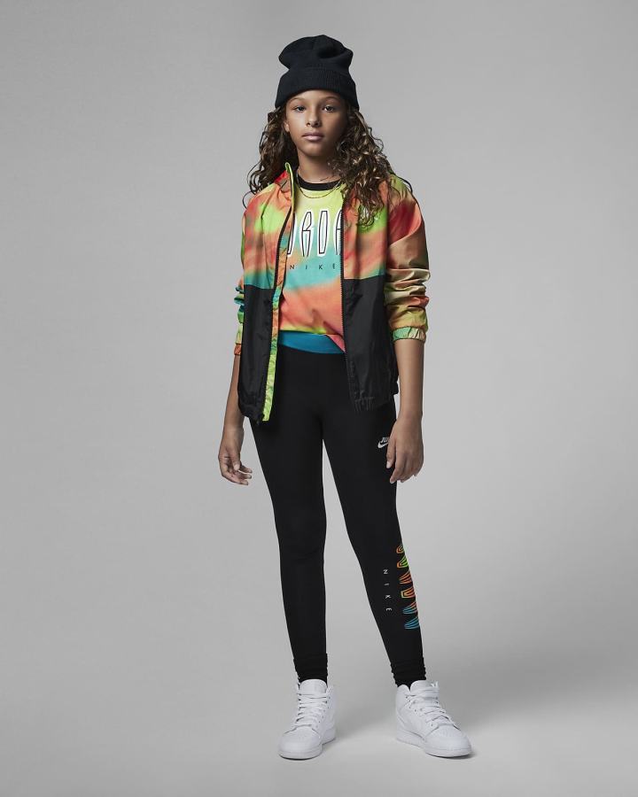 Leggins Nike Jordan MVP Kids High-Waisted Niña Negras | TWJFH-0816