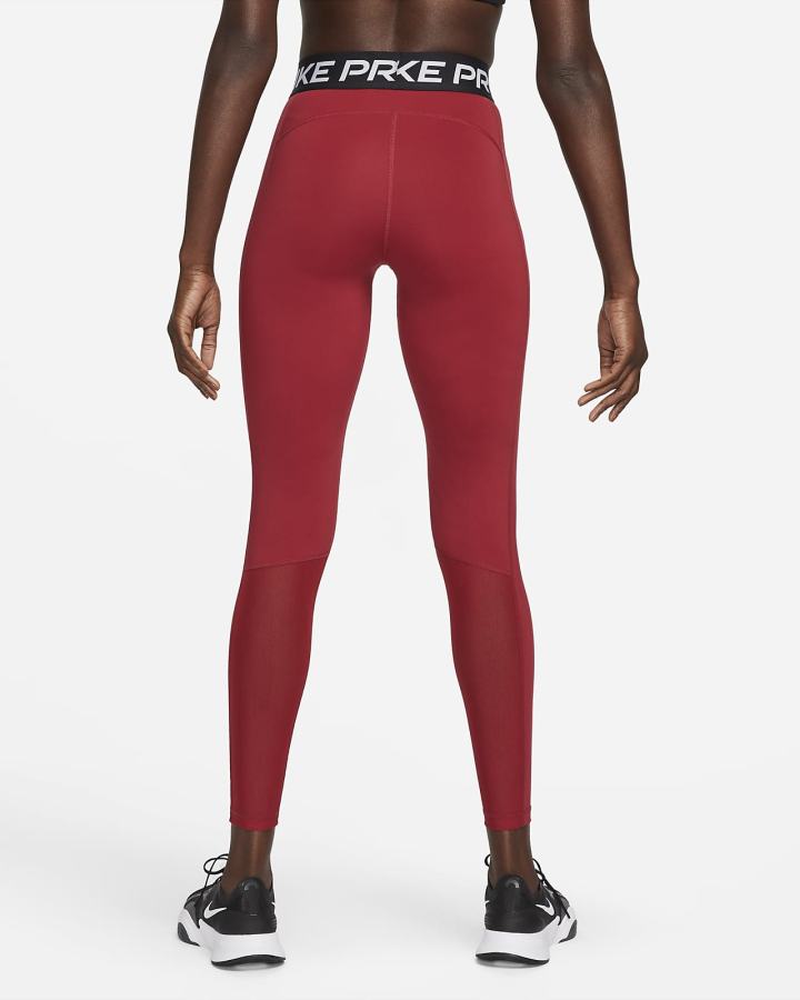 Leggins Nike Pro 365 (Plus Size) Mujer Burdeos Negras Blancas | BXWMP-6879