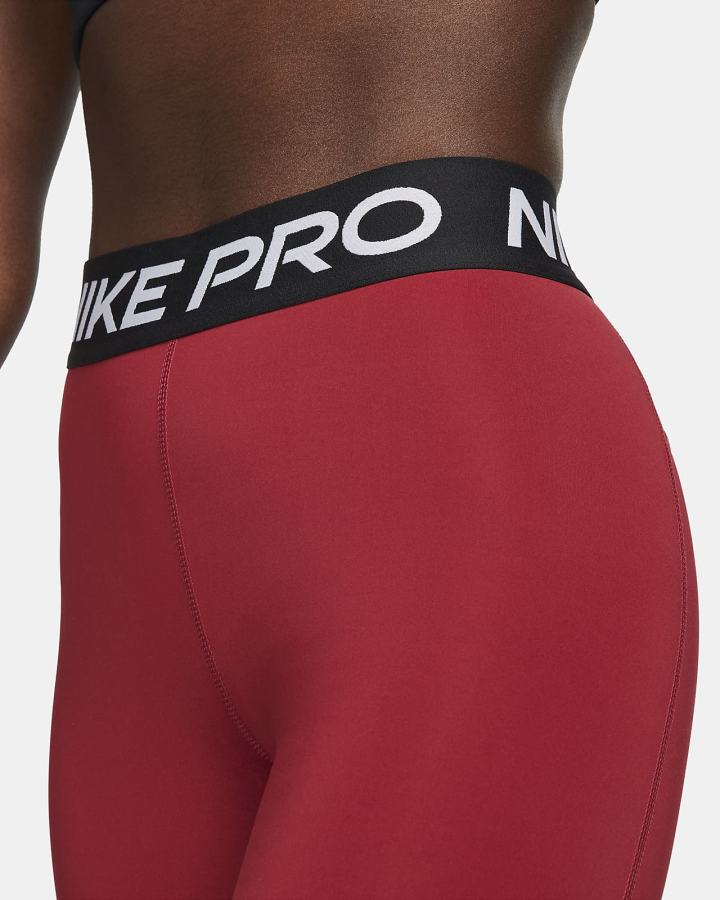 Leggins Nike Pro 365 (Plus Size) Mujer Burdeos Negras Blancas | BXWMP-6879