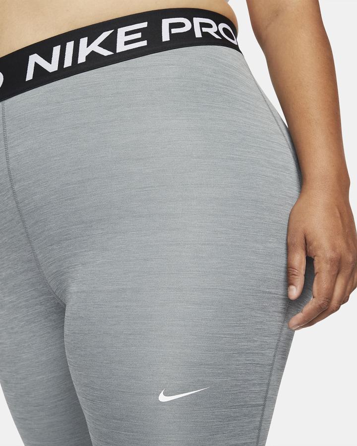 Leggins Nike Pro 365 (Plus Size) Mujer Gris Negras Blancas | VBZMS-1587