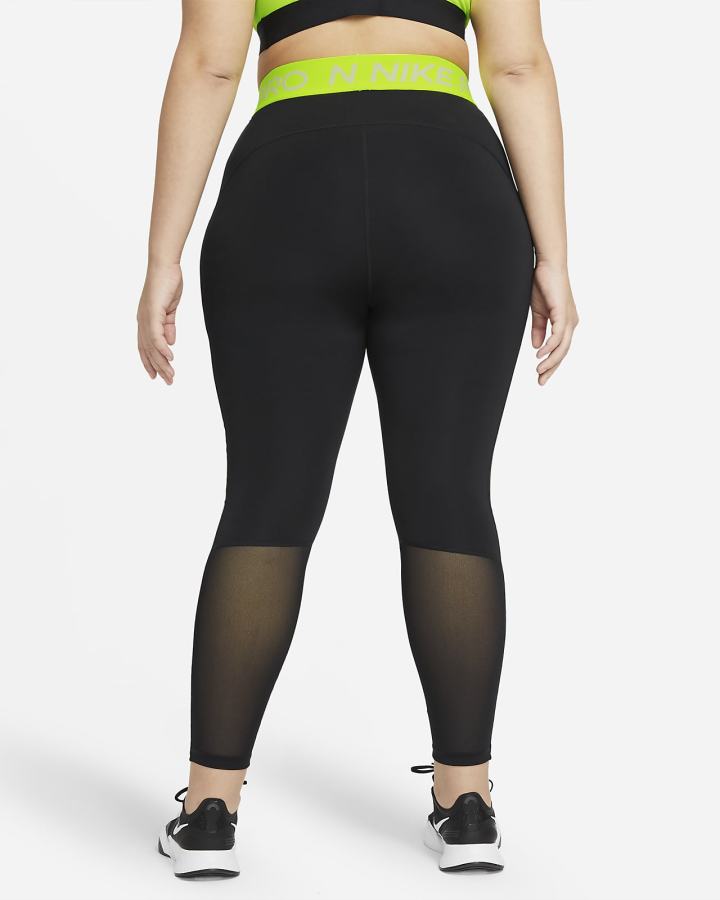Leggins Nike Pro 365 (Plus Size) Mujer Negras Blancas | RNBDP-6405