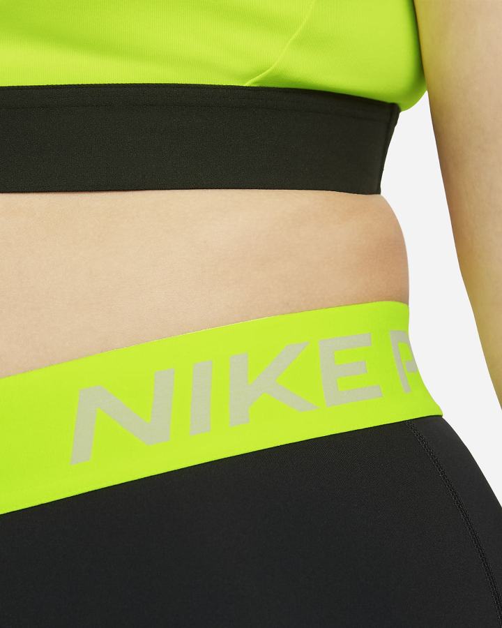Leggins Nike Pro 365 (Plus Size) Mujer Negras Blancas | RNBDP-6405