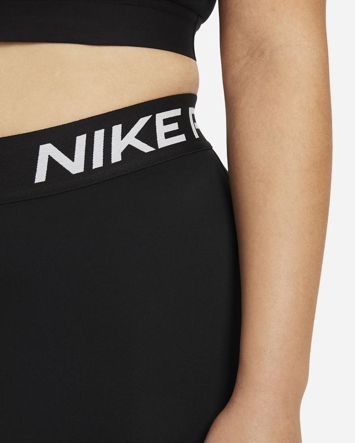 Leggins Nike Pro 365 (Plus Size) Mujer Negras Blancas | ZREPL-0156