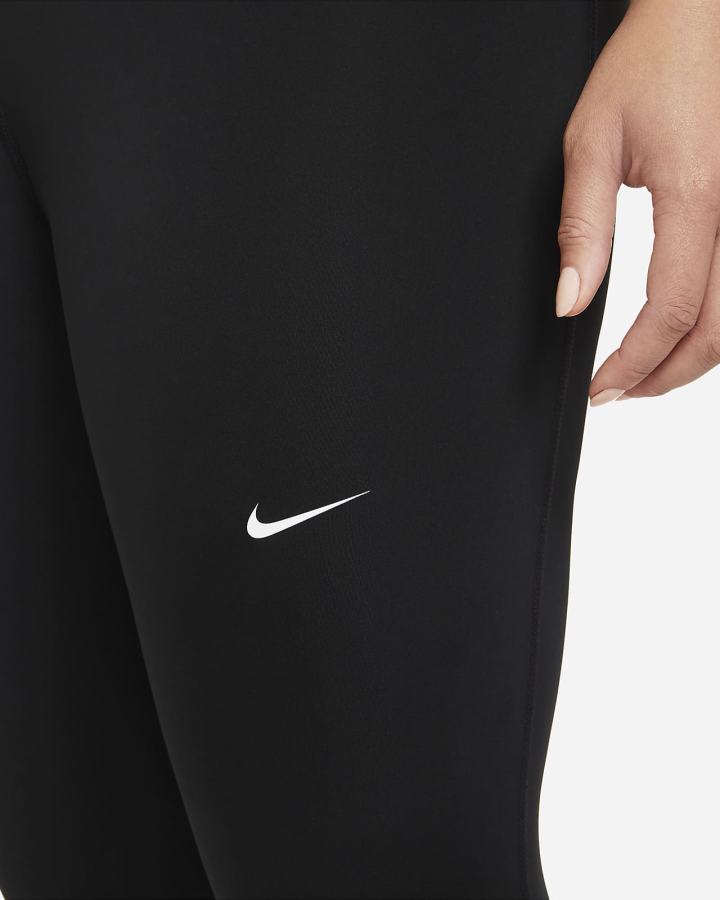 Leggins Nike Pro 365 (Plus Size) Mujer Negras Blancas | ZREPL-0156