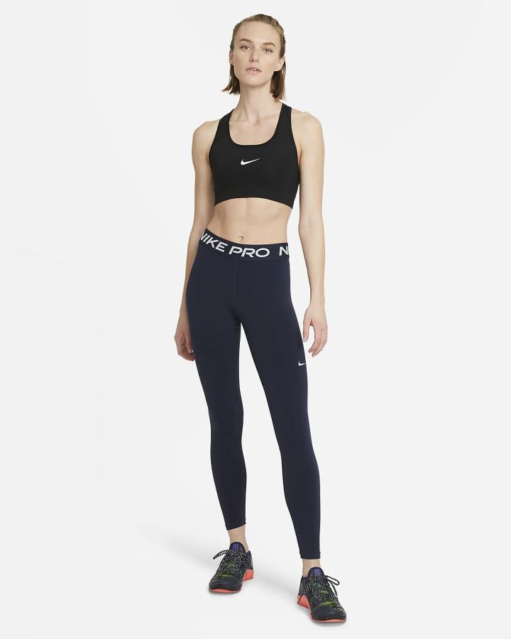 Leggins Nike Pro 365 (Plus Size) Mujer Obsidian Blancas | QBKUW-9708