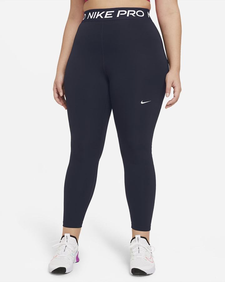Leggins Nike Pro 365 (Plus Size) Mujer Obsidian Blancas | SJOCF-0125