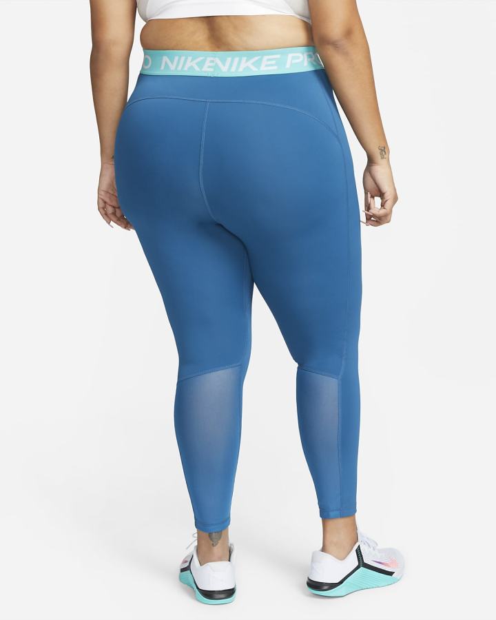 Leggins Nike Pro 365 (Plus Size) Mujer Turquesa Blancas | DFVYH-4201