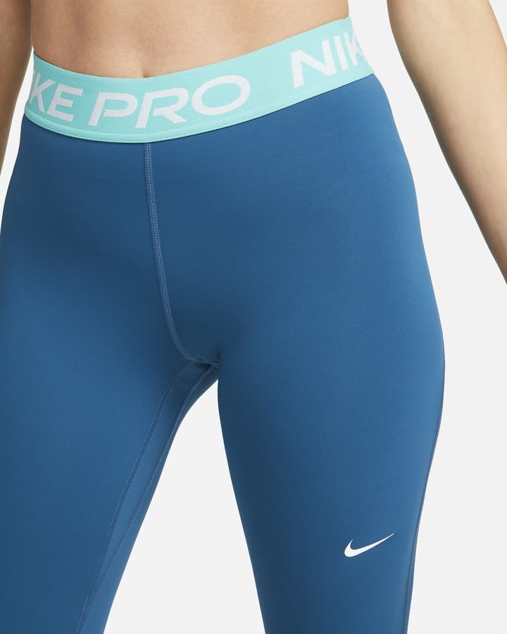 Leggins Nike Pro 365 (Plus Size) Mujer Turquesa Blancas | MXUAD-7385
