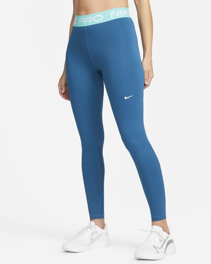 Leggins Nike Pro 365 (Plus Size) Mujer Turquesa Blancas | MXUAD-7385
