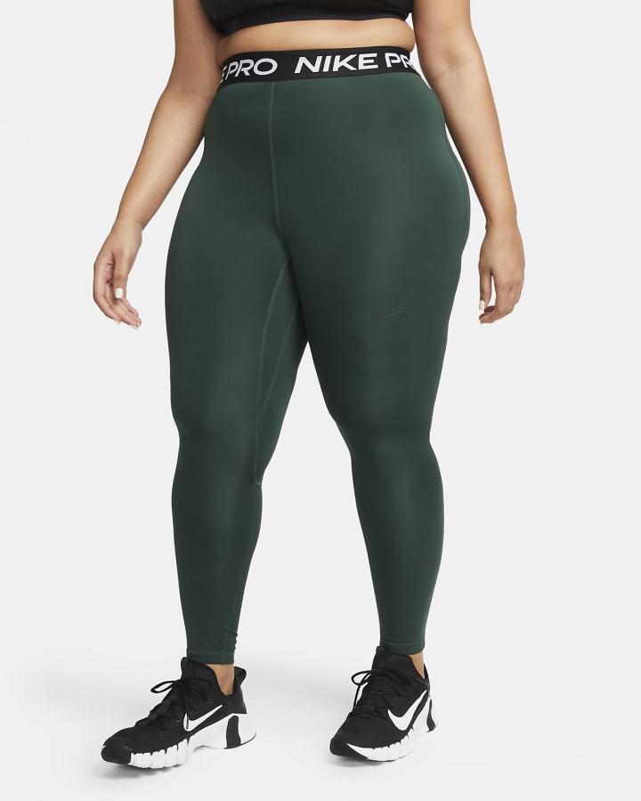 Leggins Nike Pro 365 (Plus Size) Mujer Verde Negras | JKOLR-1278