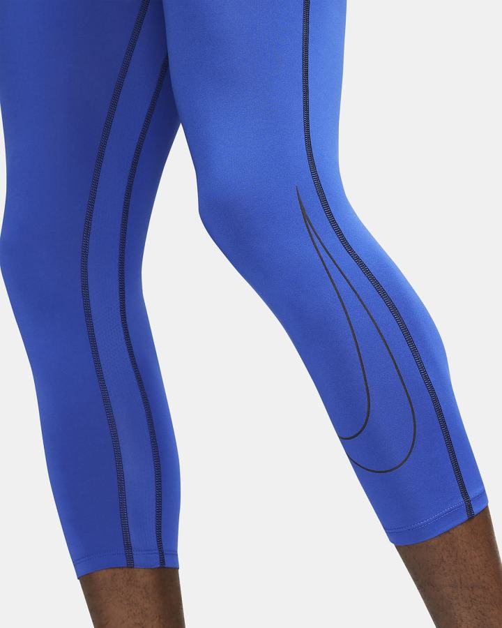 Leggins Nike Pro Dri-FIT 3/4 Hombre Azul Real Negras | XWTNI-6974
