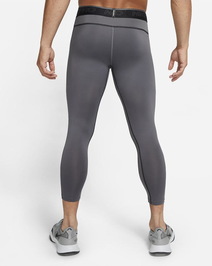 Leggins Nike Pro Dri-FIT 3/4 Hombre Gris Negras | XAGPR-0158