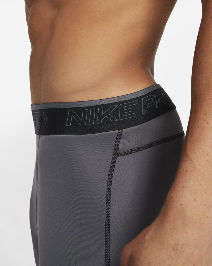 Leggins Nike Pro Dri-FIT 3/4 Hombre Gris Negras | XAGPR-0158