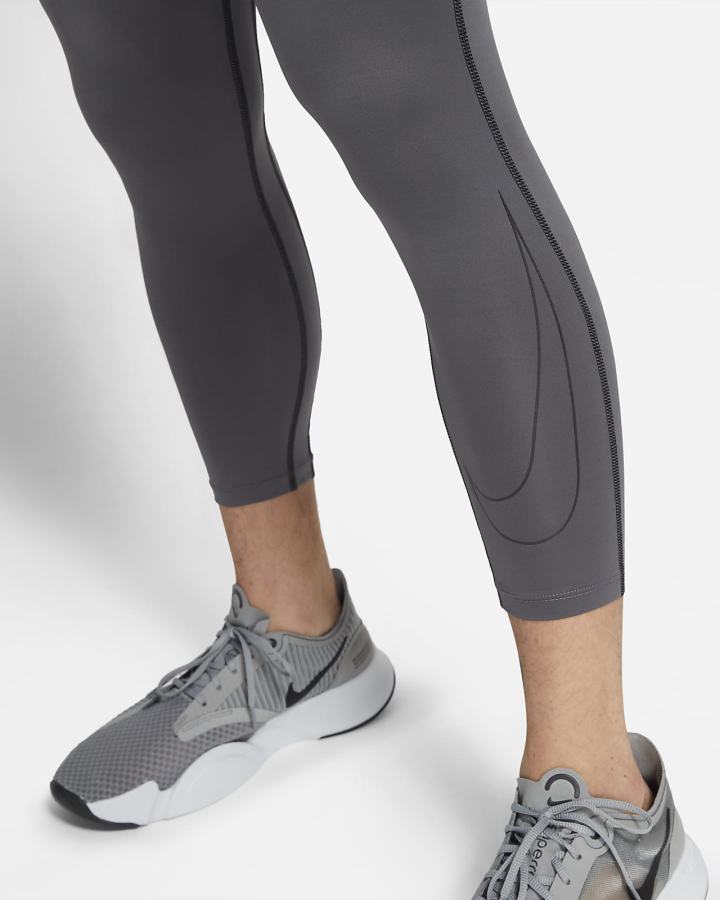 Leggins Nike Pro Dri-FIT 3/4 Hombre Gris Negras | XAGPR-0158
