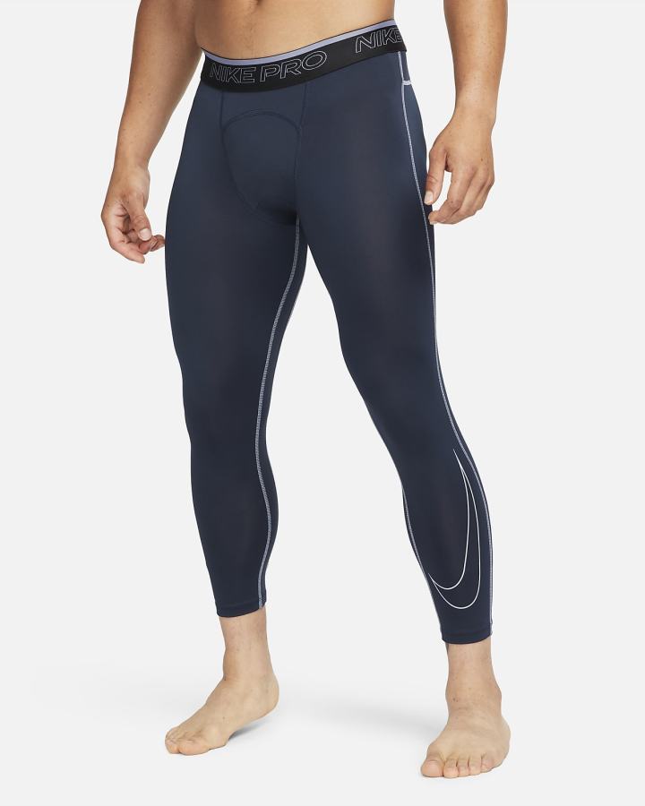 Leggins Nike Pro Dri-FIT 3/4 Hombre Obsidian Moradas | TRIGJ-1826