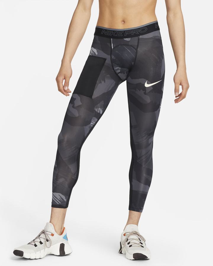 Leggins Nike Pro Dri-FIT Camo Hombre Negras | KYJQU-8725