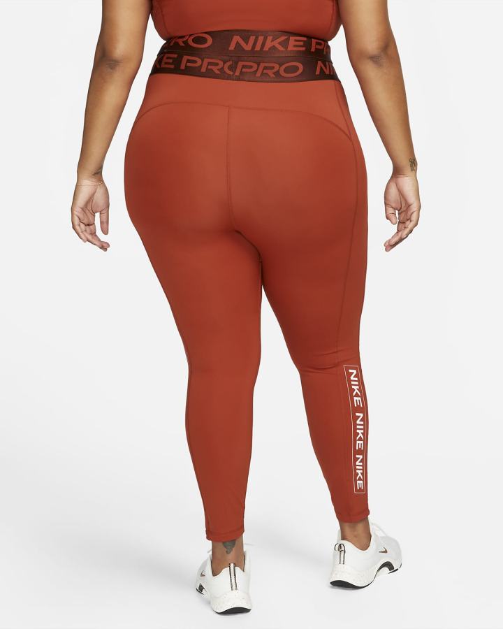 Leggins Nike Pro Dri-FIT Estampadas Mid-Rise Mujer Marrones Rosas Claro | GUKCS-1203
