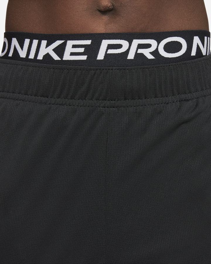 Leggins Nike Pro Dri-FIT Kids 3/4-Length Niño Gris Oscuro Blancas | BIVHE-0749