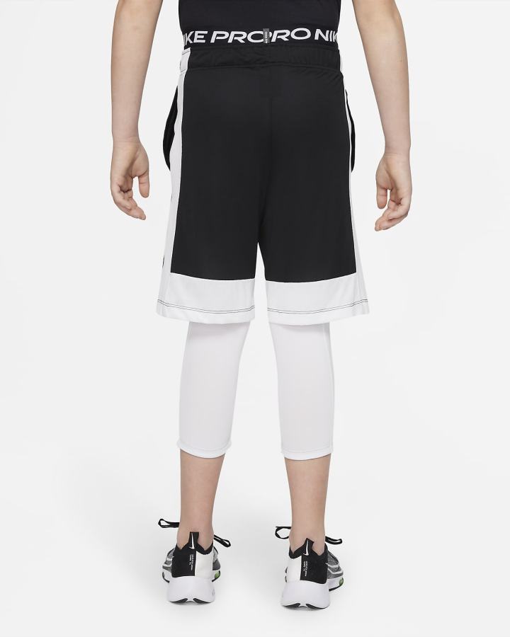 Leggins Nike Pro Dri-FIT Kids 3/4-Length Niño Blancas Negras | VUWON-9436
