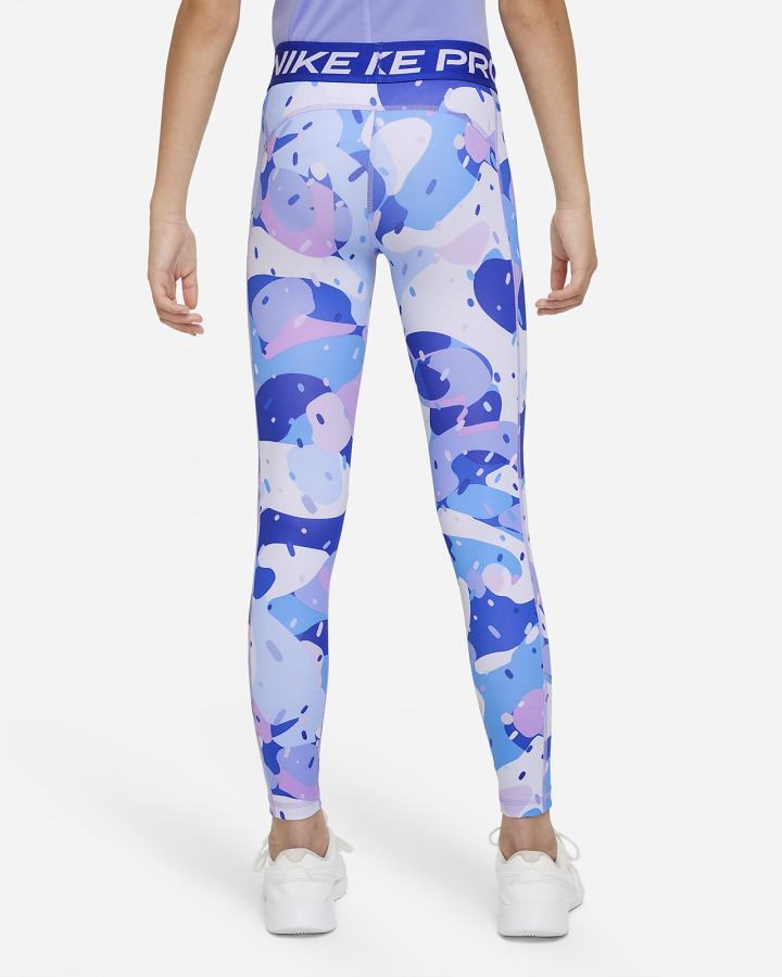 Leggins Nike Pro Dri-FIT Kids Niña Blancas | EGMKW-6274