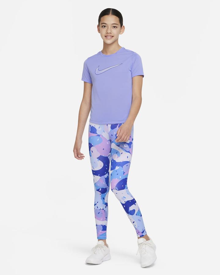 Leggins Nike Pro Dri-FIT Kids Niña Blancas | EGMKW-6274
