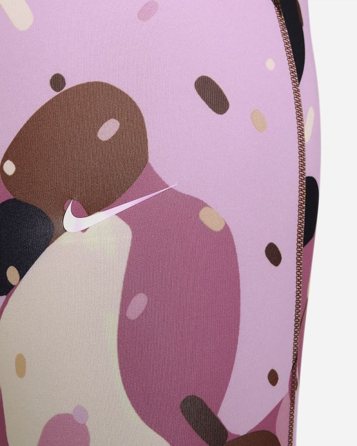 Leggins Nike Pro Dri-FIT Kids Niña Negras Blancas | DASKF-5483