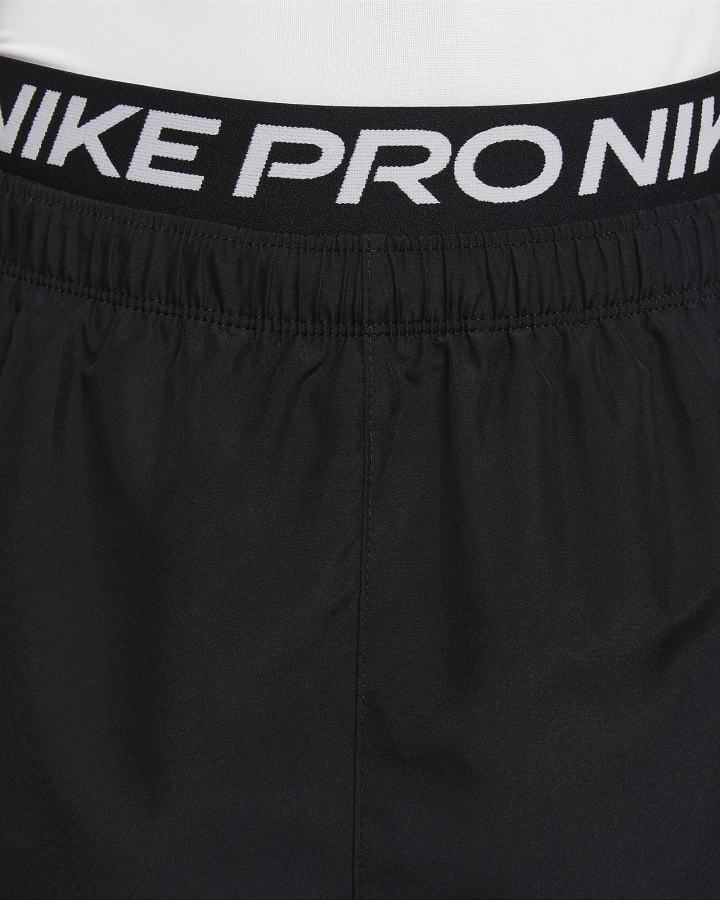Leggins Nike Pro Dri-FIT Kids Niño Blancas Negras | TDFHO-6718