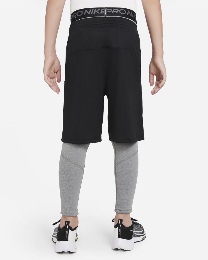 Leggins Nike Pro Dri-FIT Kids Niño Gris Oscuro | TXNMU-6135