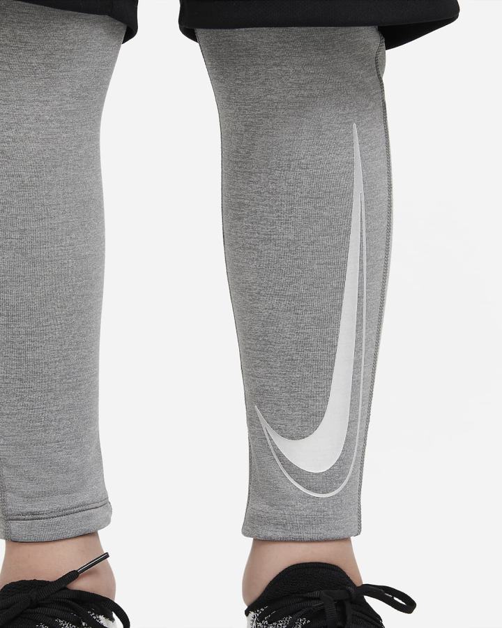 Leggins Nike Pro Dri-FIT Kids Niño Gris Oscuro | TXNMU-6135