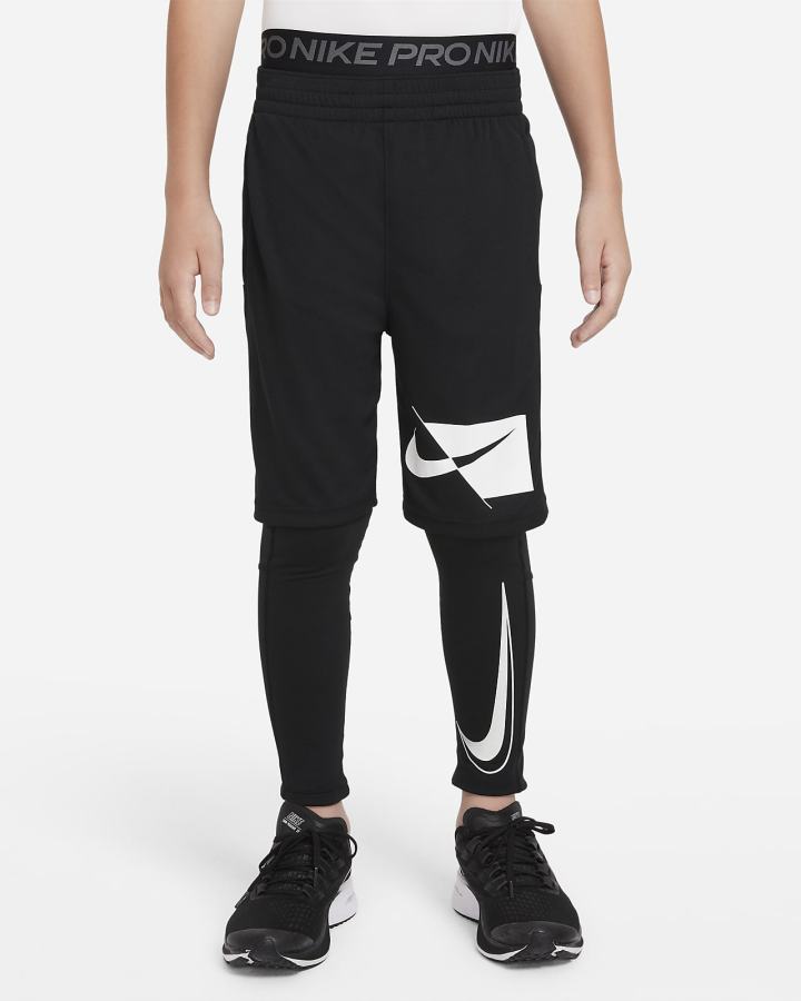 Leggins Nike Pro Dri-FIT Kids Niño Negras | TPYWH-9512