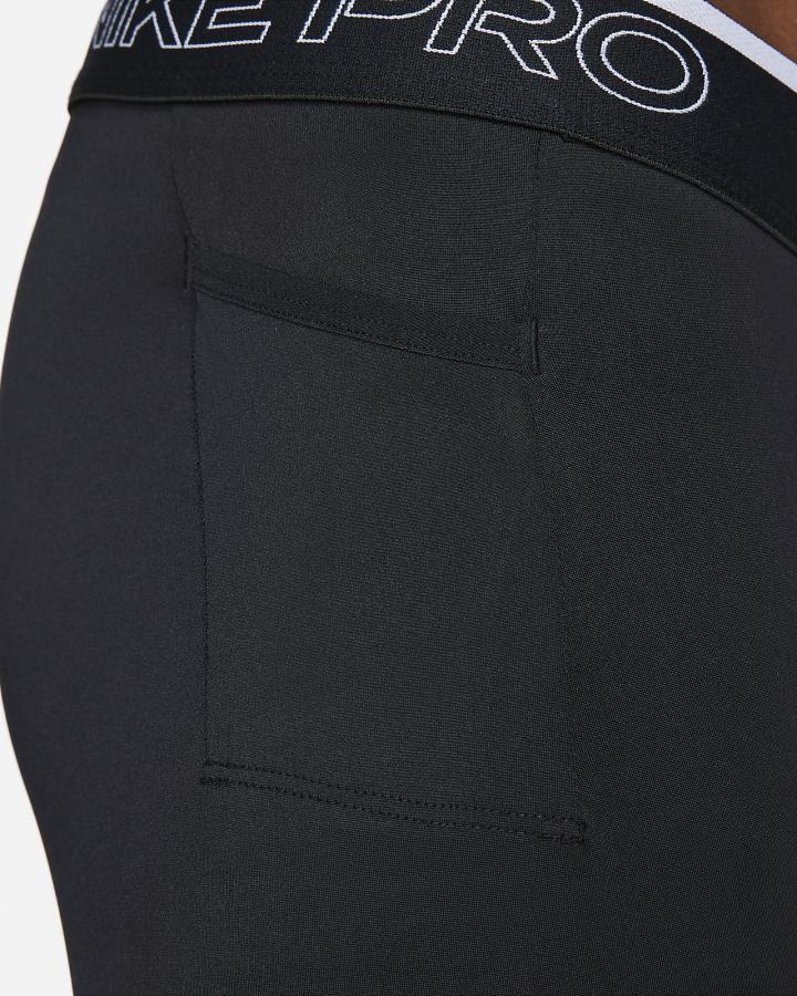 Leggins Nike Pro Dri-FIT Training Hombre Negras Blancas | MPOVG-0869