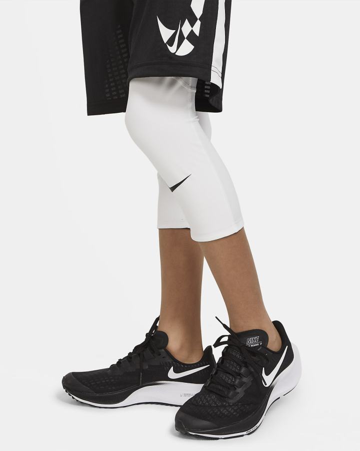 Leggins Nike Pro Kids 3/4-Length Niño Blancas Negras | ZQLCH-0362