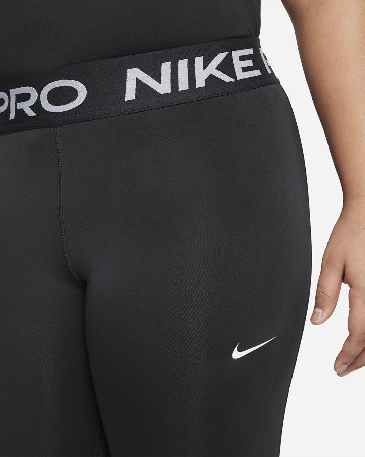 Leggins Nike Pro Kids Capri Niña Negras Blancas | PQKDI-5398