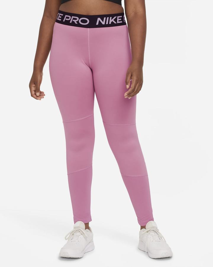 Leggins Nike Pro Kids (Extended Size) Niña Rosas Blancas | JRQKC-8407