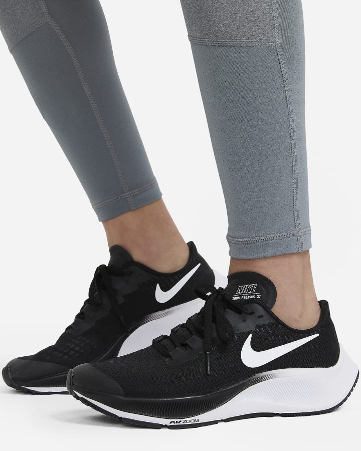 Leggins Nike Pro Kids Niña Gris Oscuro Blancas | VMYWX-0683