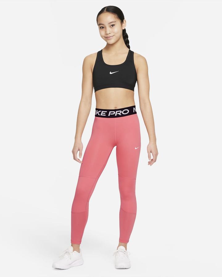 Leggins Nike Pro Kids Niña Rosas Azules Blancas | GRTOQ-8596