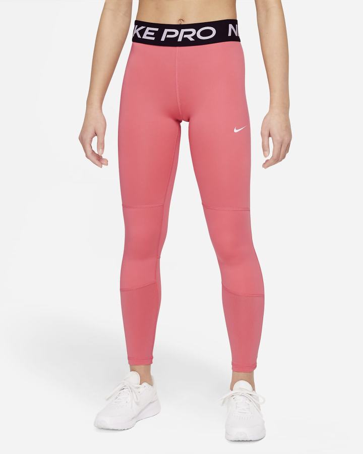 Leggins Nike Pro Kids Niña Rosas Azules Blancas | GRTOQ-8596