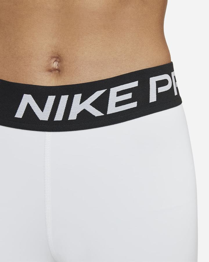 Leggins Nike Pro Mid-Rise Crop (Plus Size) Mujer Blancas Negras | CGTQV-5907
