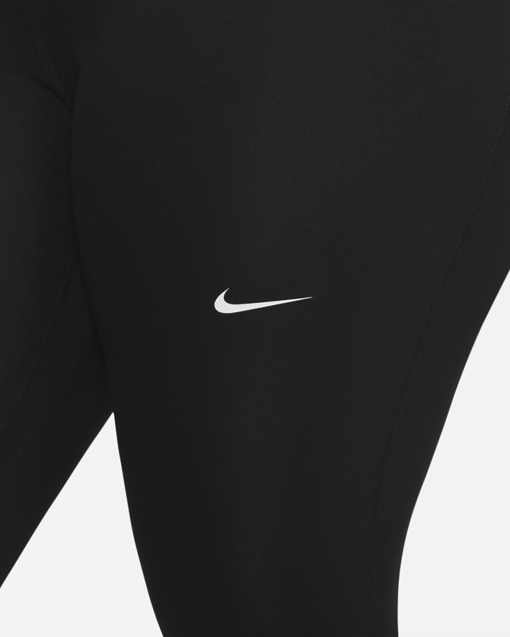 Leggins Nike Pro Mid-Rise Crop (Plus Size) Mujer Negras Blancas | UTDBH-9620