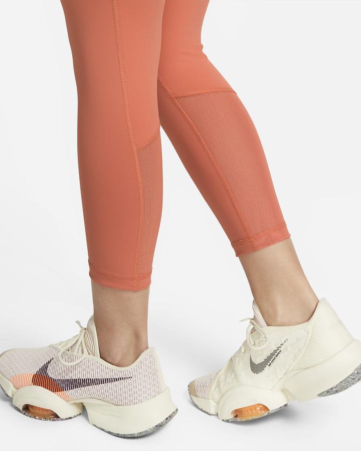 Leggins Nike Pro Mid-Rise Crop (Plus Size) Mujer Blancas | XALUR-7034